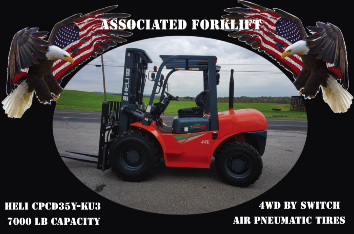 Picture of 4WD Diesel rough terrain 7000 # capacity forklift